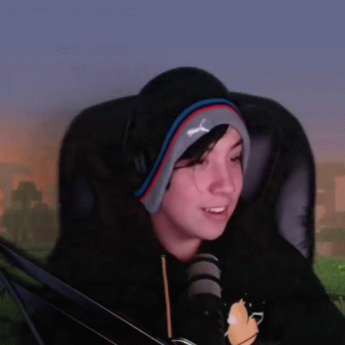 Quackity Streamer Smile Eyebrow Raise GIF