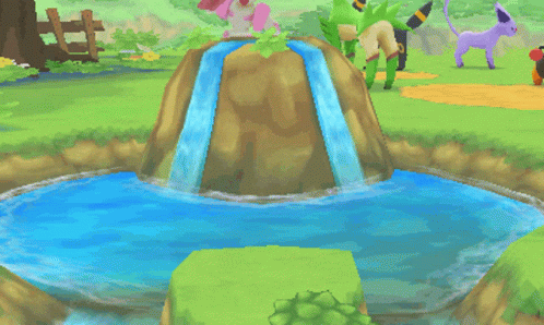 Quagsire Standing In A Pond GIF
