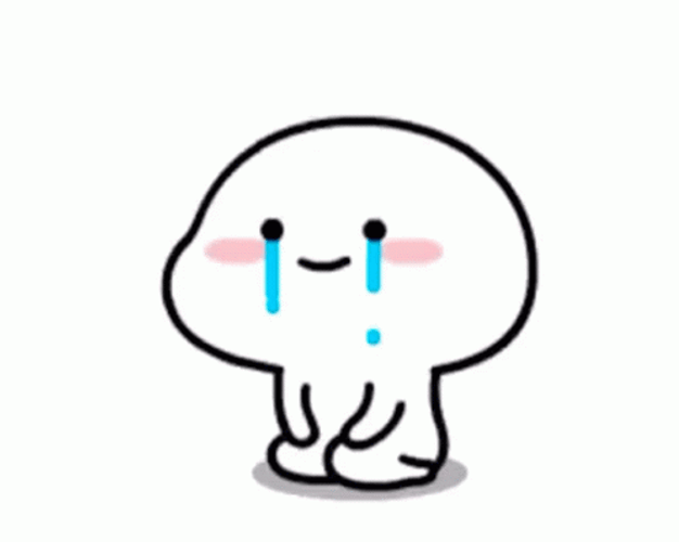 Quby Chan Crying Blue Tears Falling GIF