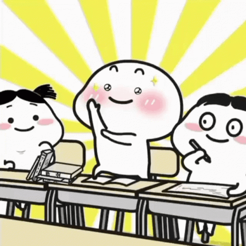 Quby Enthusiastic Raising Hand GIF