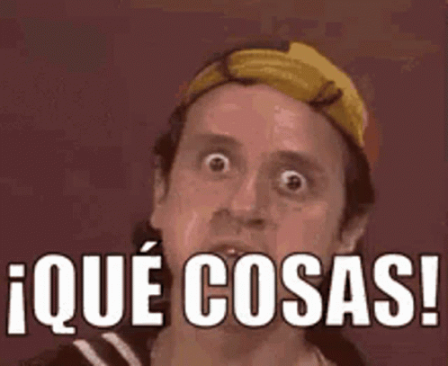 Que Cosas Shocked Reaction GIF