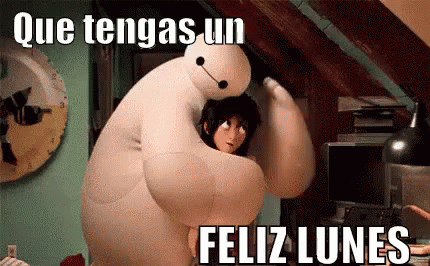 Que Tengas Un Feliz Lunes Baymax Hugging Hiro GIF