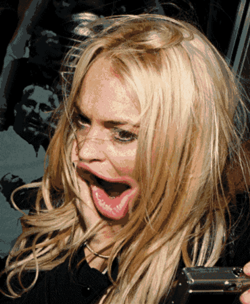 Queef Funny Mouth Lindsay Lohan GIF