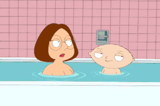Queef Meg Bath Tub GIF