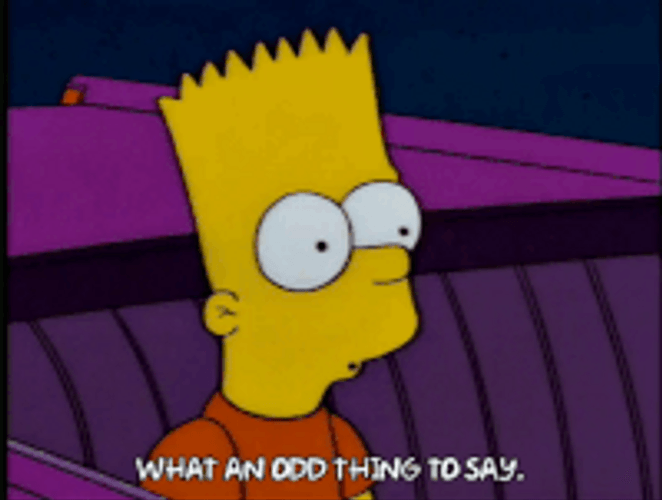 Queef Odd Thing To Say Bart Simpson GIF