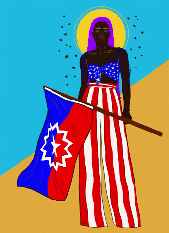 Queen Black Lives Happy Juneteenth GIF