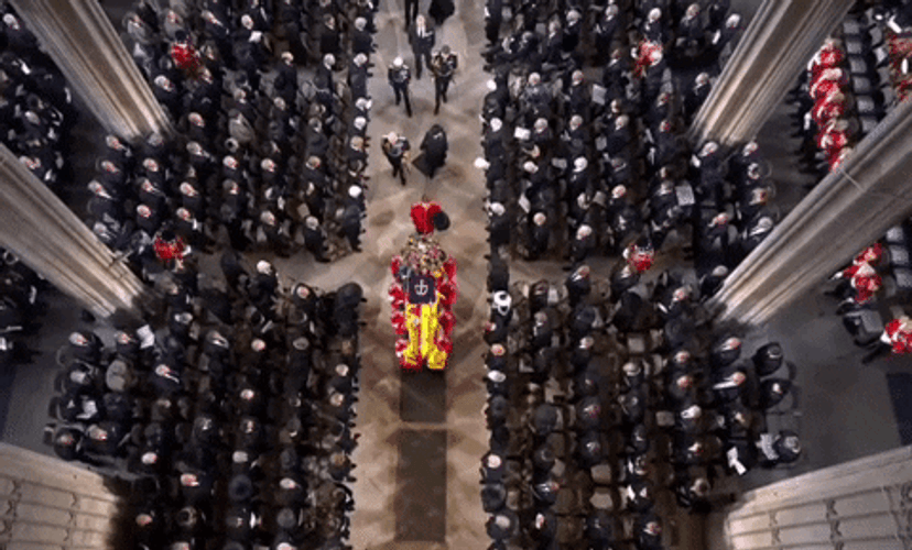 Queen Elizabeth Church Funeral Service GIF