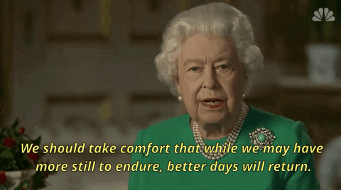 Queen Elizabeth Hopeful Message GIF