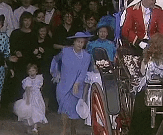 Queen Elizabeth Running GIF