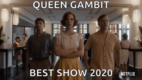 Queen Gambit Three People Arms Crossed GIF