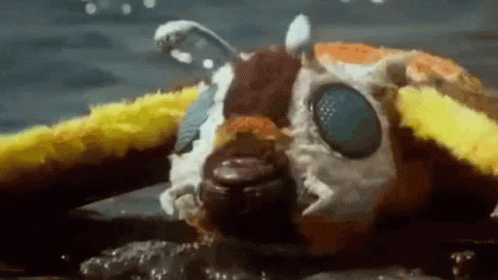 Queen Mothra Swimming GIF