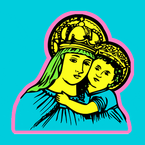 Queen Virgin Mary In Religious Easter GIF