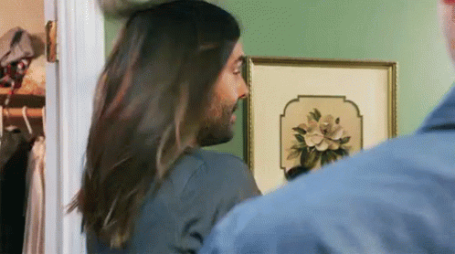Queer Eye Hair Flip GIF