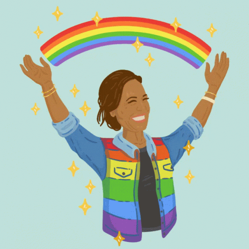 Queer Pride Kamala Harris GIF