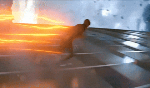 Quick Flash Running Yellow Lightning GIF