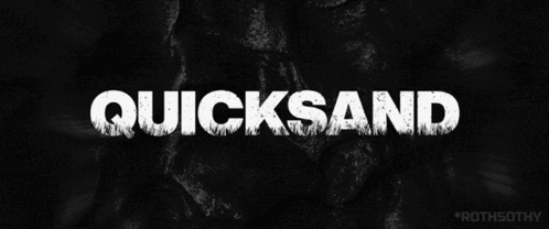 Quicksand Black And White Font GIF