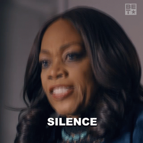Quiet I Demand Silence GIF