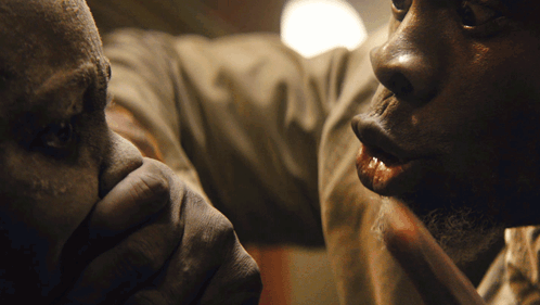 Quiet Place Djimon Hounsou Shushing GIF