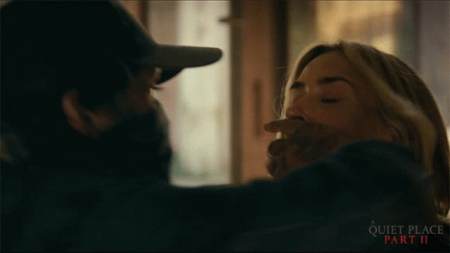 Quiet Place Evelyn Abbott Mouth Shut GIF