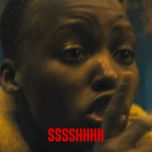 Quiet Place Lupita Nyong'o Quiet Signal GIF