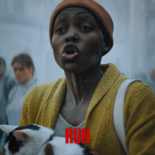Quiet Place Lupita Nyong'o Run GIF