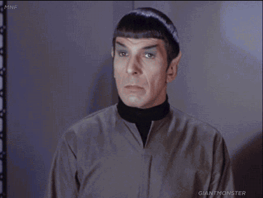Quite Logical Star Trek Mr Spock GIF