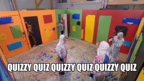 Quiz Maze Room Paint Dance GIF