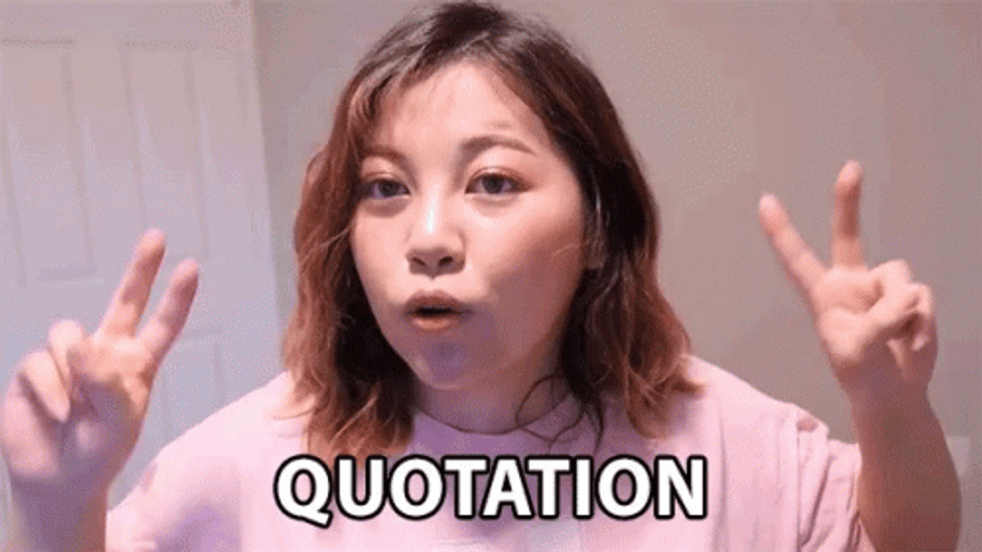 Quotation Air Quotes GIF