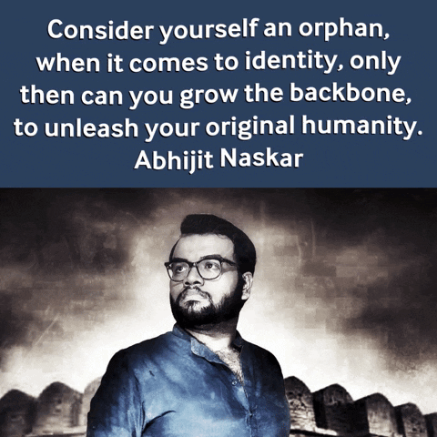 Quote By Abhijit Naskar Above Man With Glasses GIF