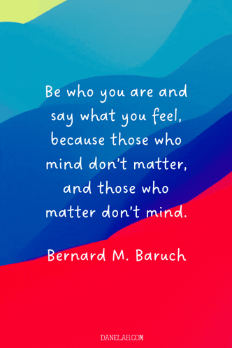 Quote From Bernard M. Baruch On Colorful Background GIF