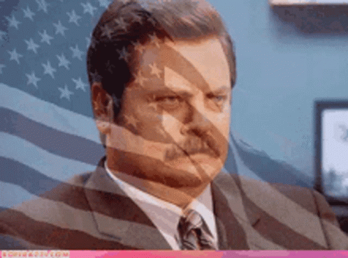 America Ron Swanson Parks And Recreation GIF