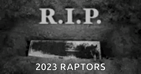 R.I.P. 2023 Raptors Coffin GIF