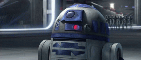 R2D2 Robot with Red Head Light
