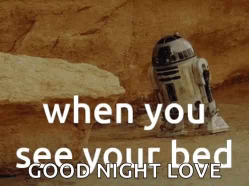 R2D2 Saying Good Night