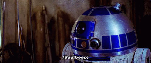 R2D2 Saying Sad Beep