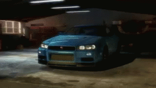 Nissan Skyline R34 Engine Compartment GIF