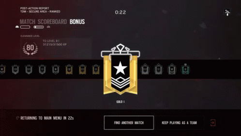 R6 Game Ranked Up GIF