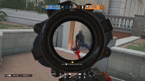 R6 Head Shot GIF