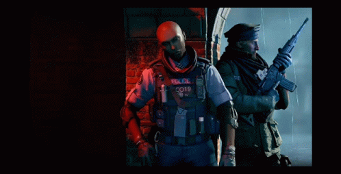 R6 Soldiers Guarding GIF