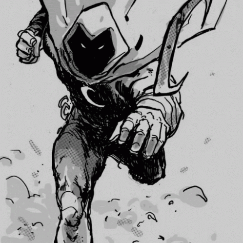 Moon Knight Moving Animated Art GIF