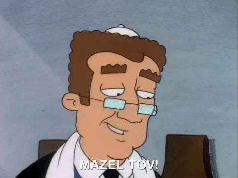 Rabbi Hey Arnold Mazel Tov GIF