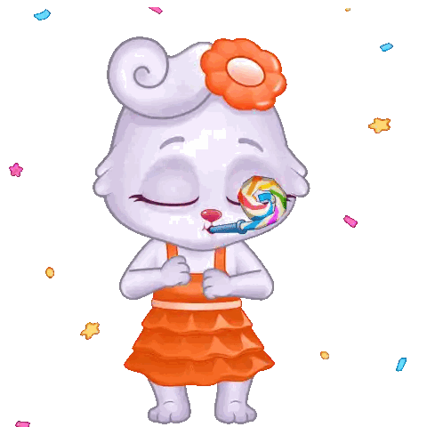 Rabbit Blowing Party Horn