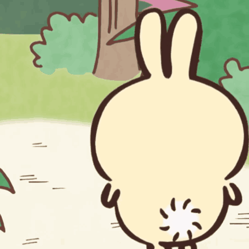 Rabbit Butt With Circle GIF