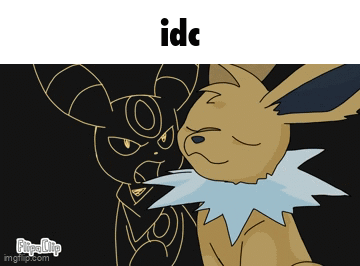 Rabbit Cartoon Saying Idc
