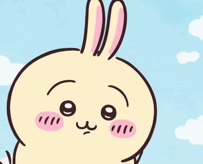 Rabbit Cartoon With Comb On Head GIF