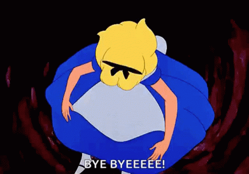 Rabbit Hole Bye Bye GIF