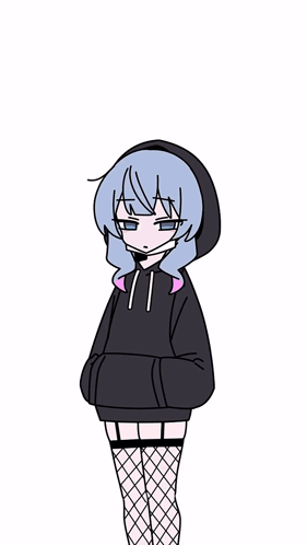 Rabbit Hole Hatsune Miko Wearing Hoodie GIF