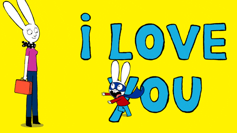 Rabbit I Love You Mummy GIF
