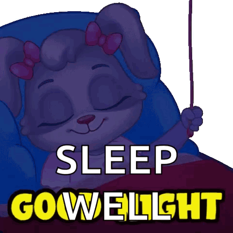 Rabbit Lying in Bed Sleep Well