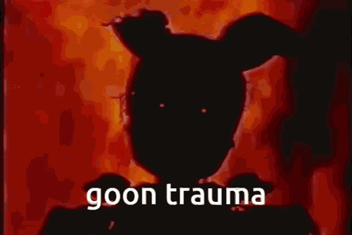 Rabbit Silhouette with Goon Trauma